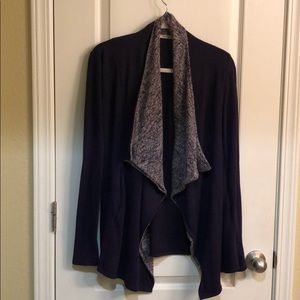 Purple drape cardigan